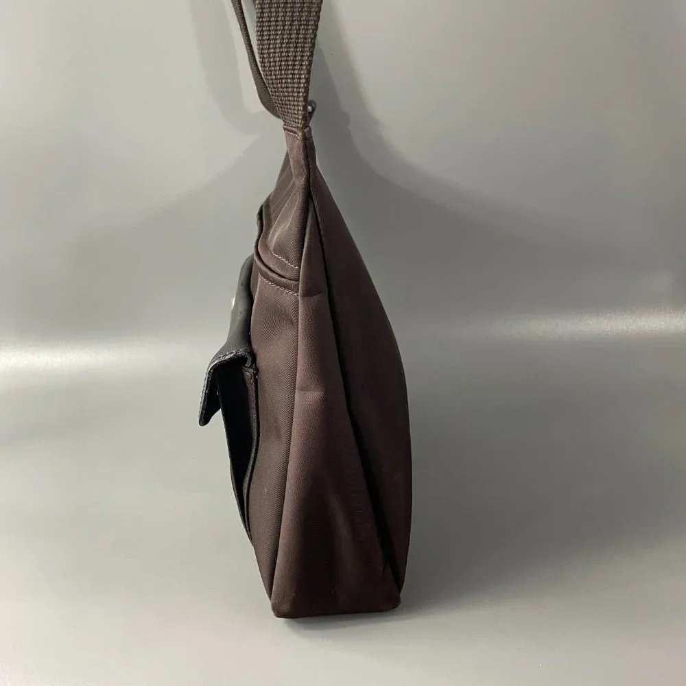 Longchamp Chocolate Brown Nylon Planetes Crossbody Bag - Picture 5 of 15